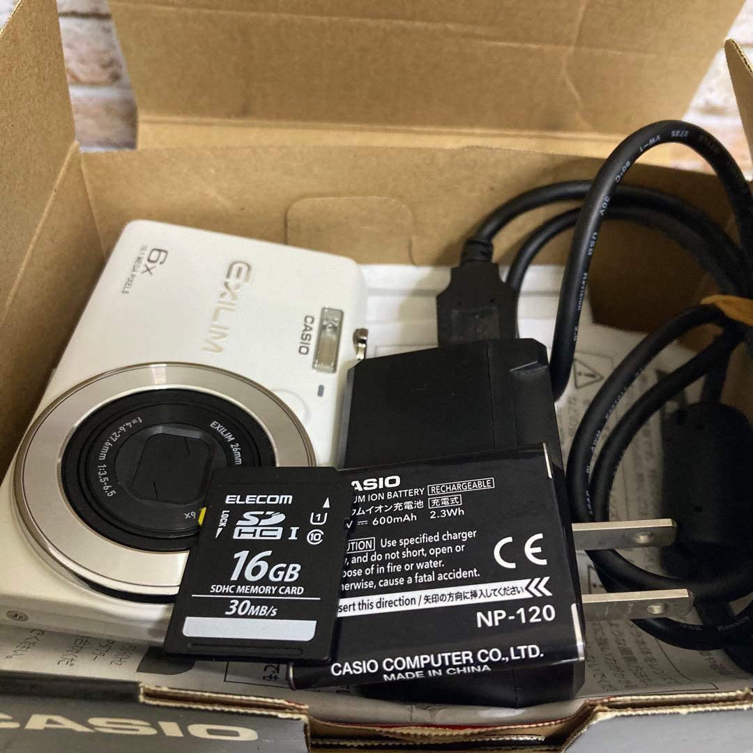 【良好品】CASIO EX-ZS27 ホワイト 動作確認済み 付属品フルコンプ