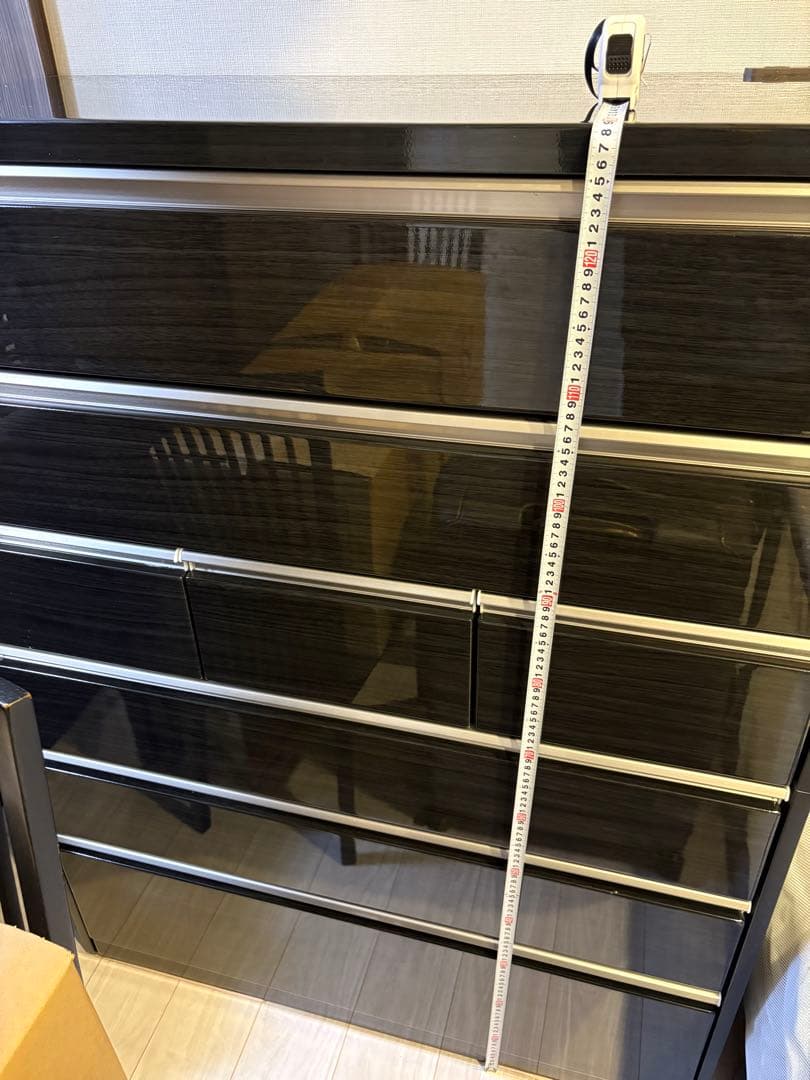 【美品】整理タンス アスター 100HC ブラック 黒 チェスト 高級