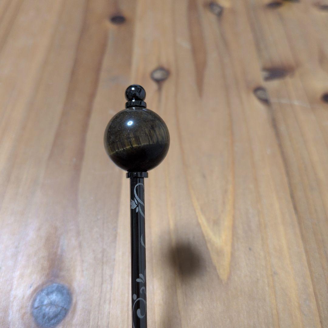 かんざし屋wargo「ichirin簪タイガーアイ＆煙管簪＆日本刀笄一本簪-亀」