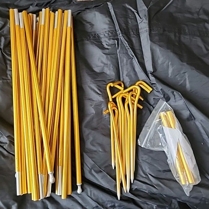 3人用テント Quechua Quick Hiker3 FLESH&BLACK