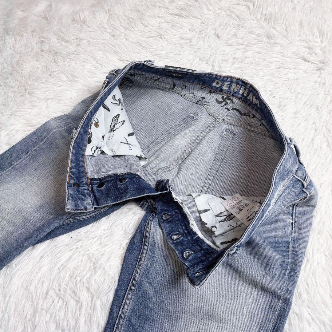 DENHAM レイザー スリムフィット W33 カンディアーニ ストレッチ 赤耳