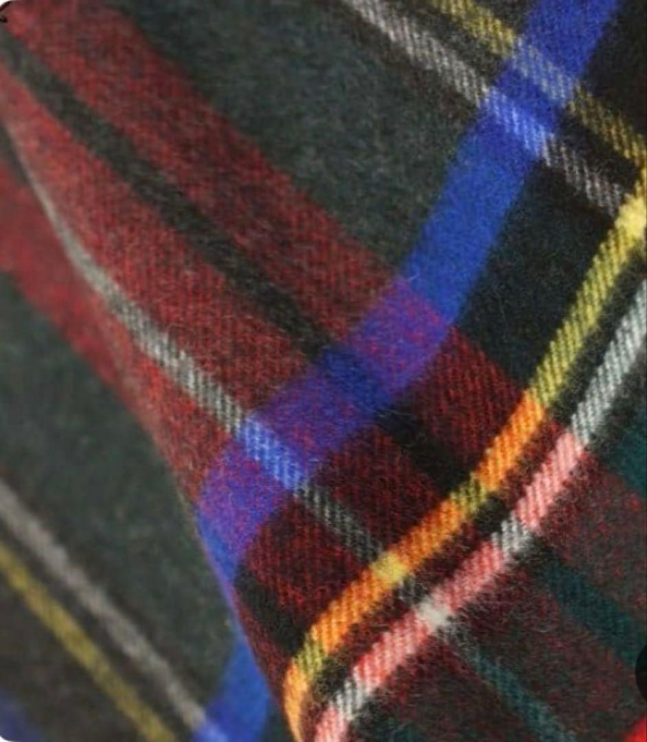 【試着のみ】Johnstons チャコールグレースチュワート　 ストール　大判