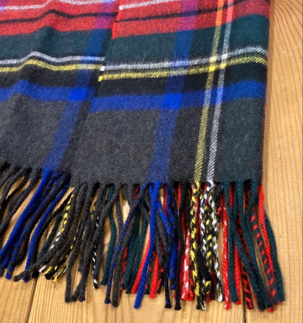 【試着のみ】Johnstons チャコールグレースチュワート　 ストール　大判