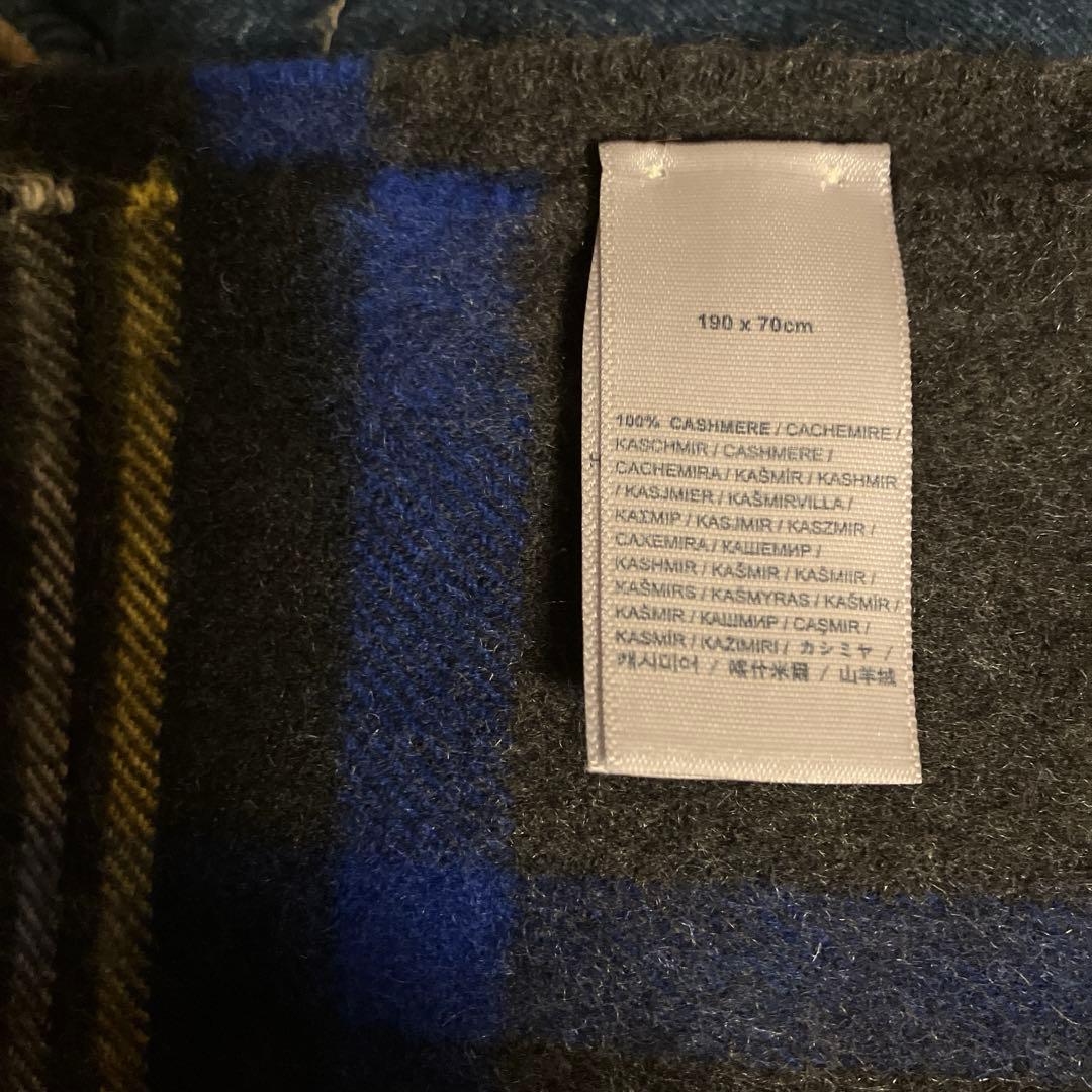 【試着のみ】Johnstons チャコールグレースチュワート　 ストール　大判