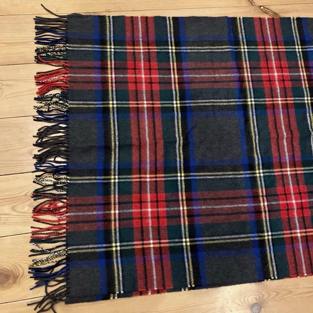 【試着のみ】Johnstons チャコールグレースチュワート　 ストール　大判