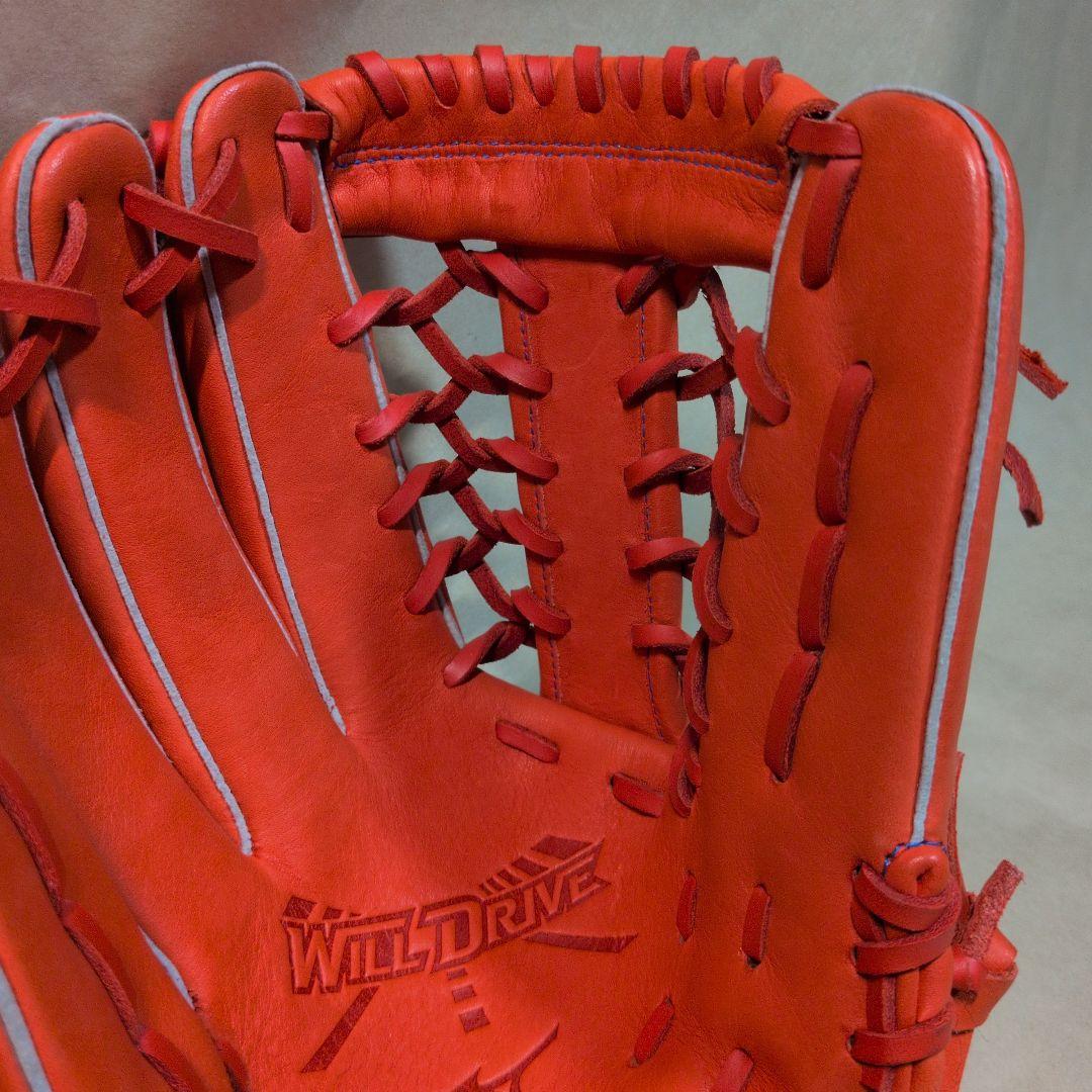 Mizuno:左投げ:軟式グローブ:スプレンディッドオレンジ:サイズ14:外野手
