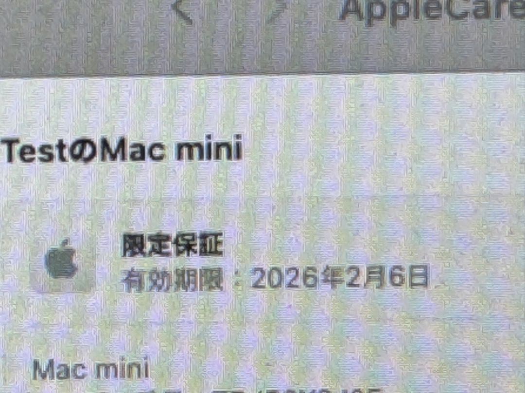 Mac mini M4 Pro 24GB/512GB AppleCare残　中古