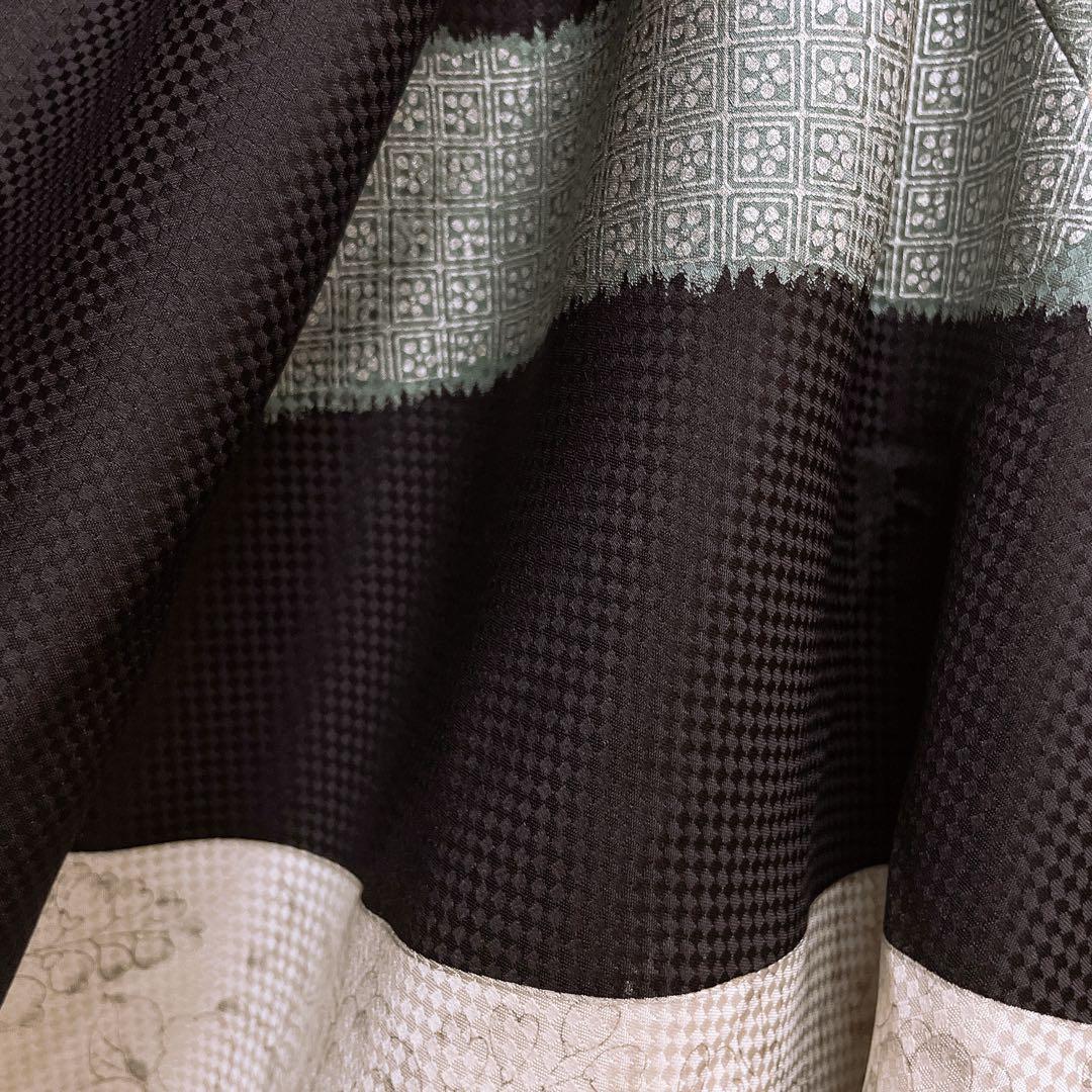 スクエア変型ジレ 着物リメイク リバーシブル フリーサイズ J71227