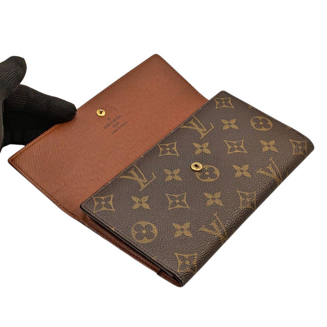 美品 ルイヴィトン モノグラム ポルトトレゾール インターナショナル 969