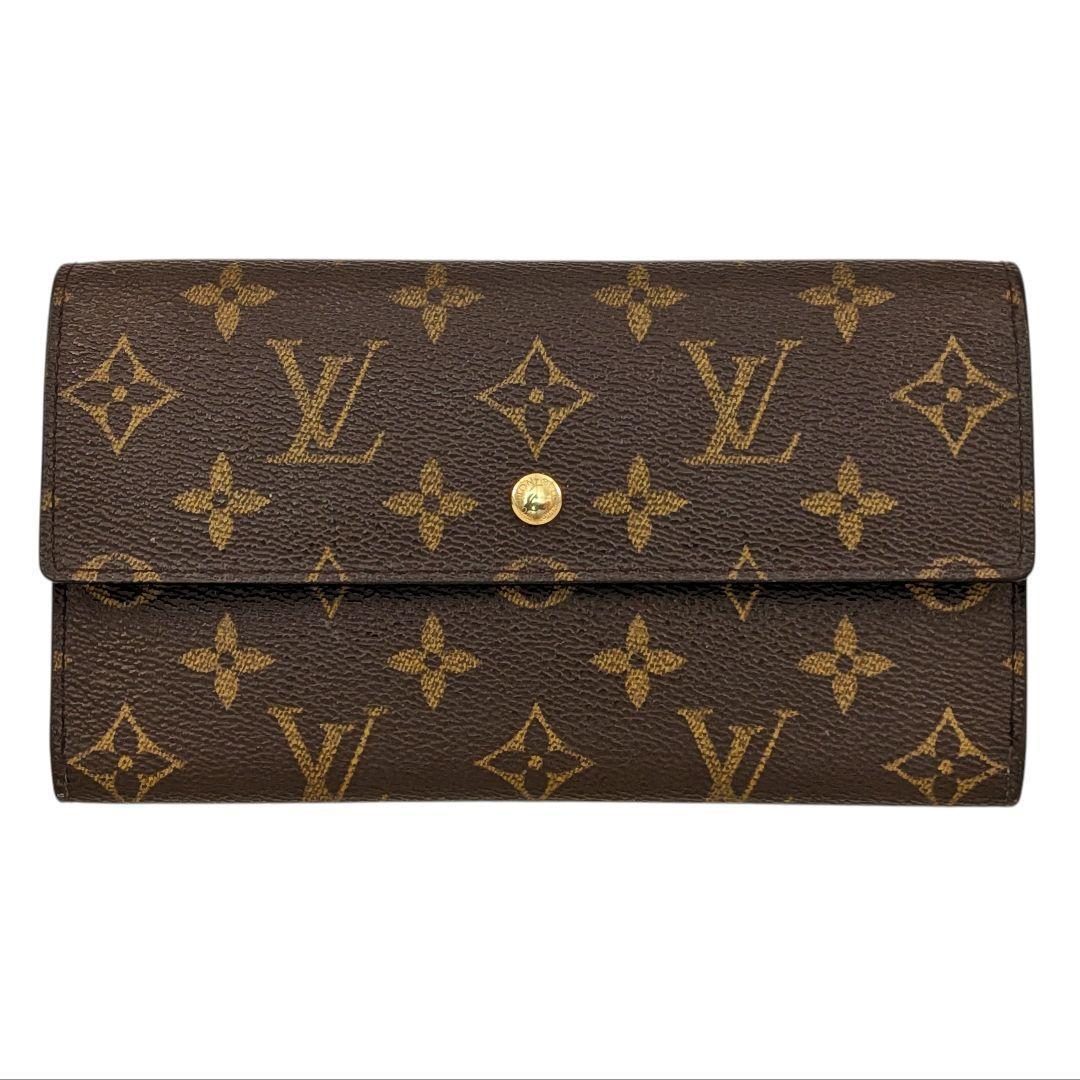 美品 ルイヴィトン モノグラム ポルトトレゾール インターナショナル 969