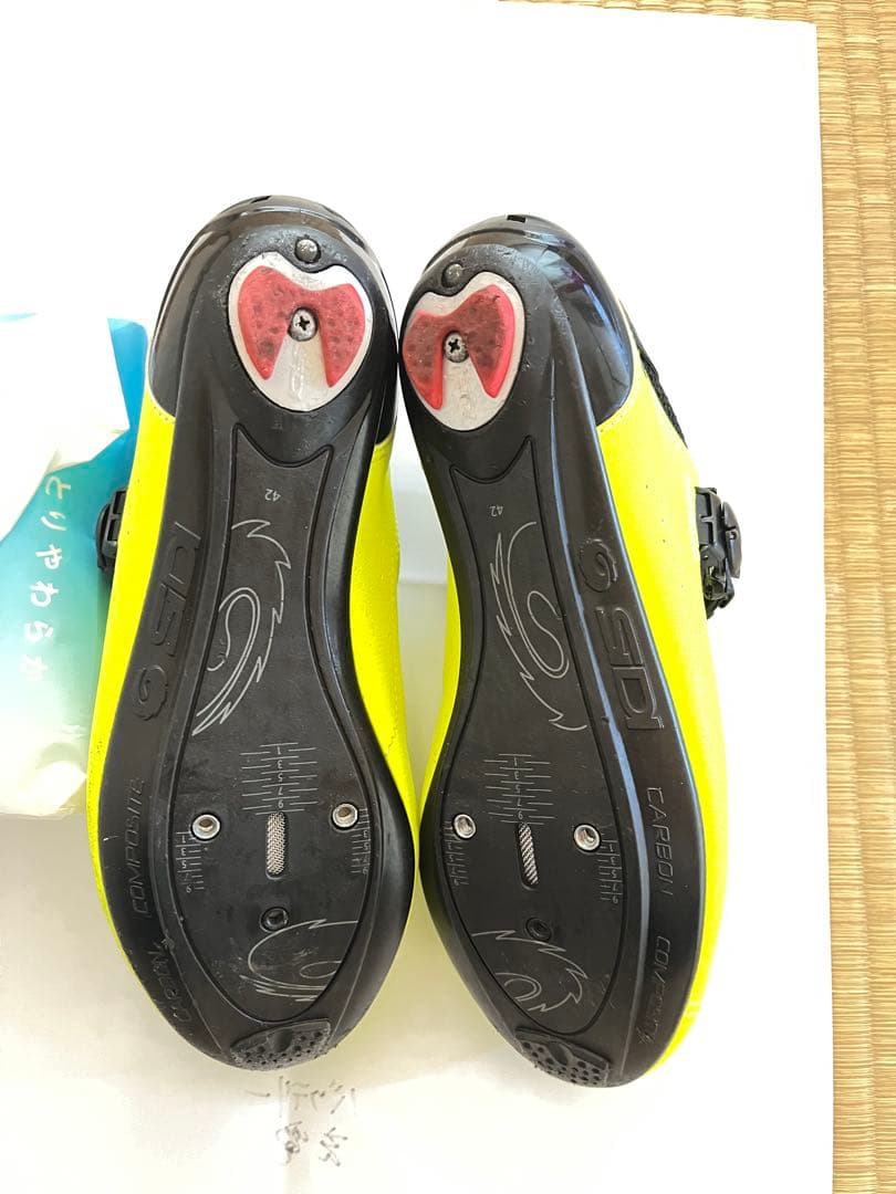 SIDI イエロー シューズ ダイヤル式