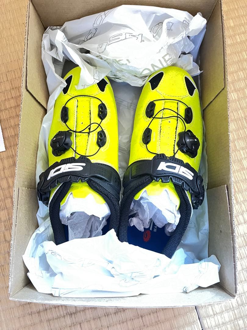 SIDI イエロー シューズ ダイヤル式