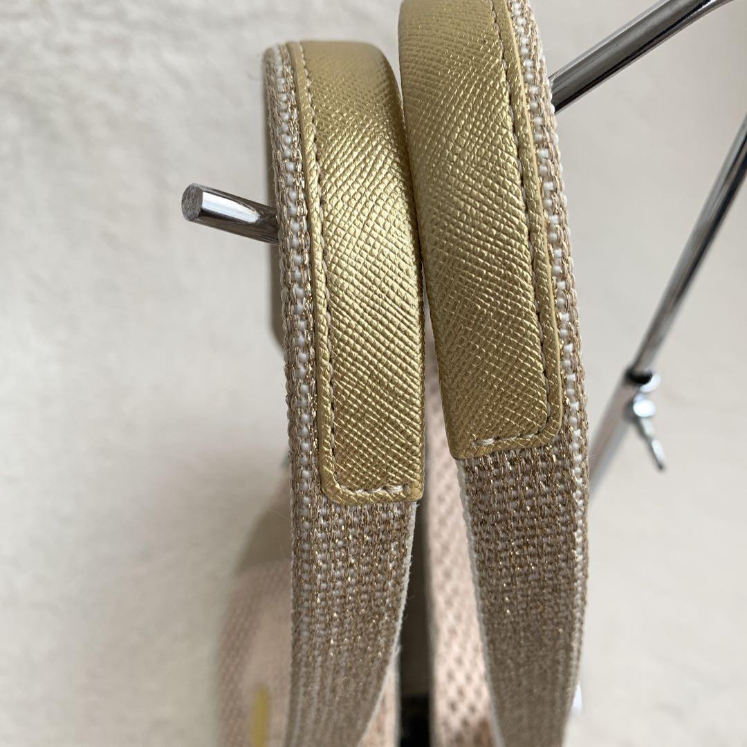 Think Bee! カゴ トートバッグ レモン チャーム付き