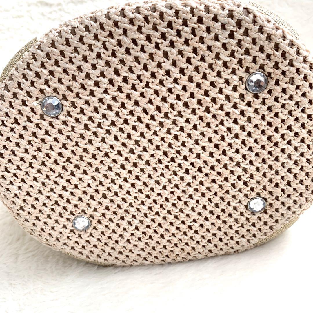 Think Bee! カゴ トートバッグ レモン チャーム付き