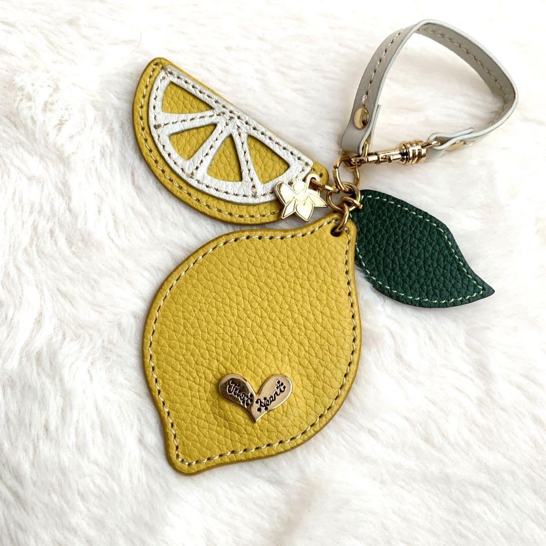 Think Bee! カゴ トートバッグ レモン チャーム付き