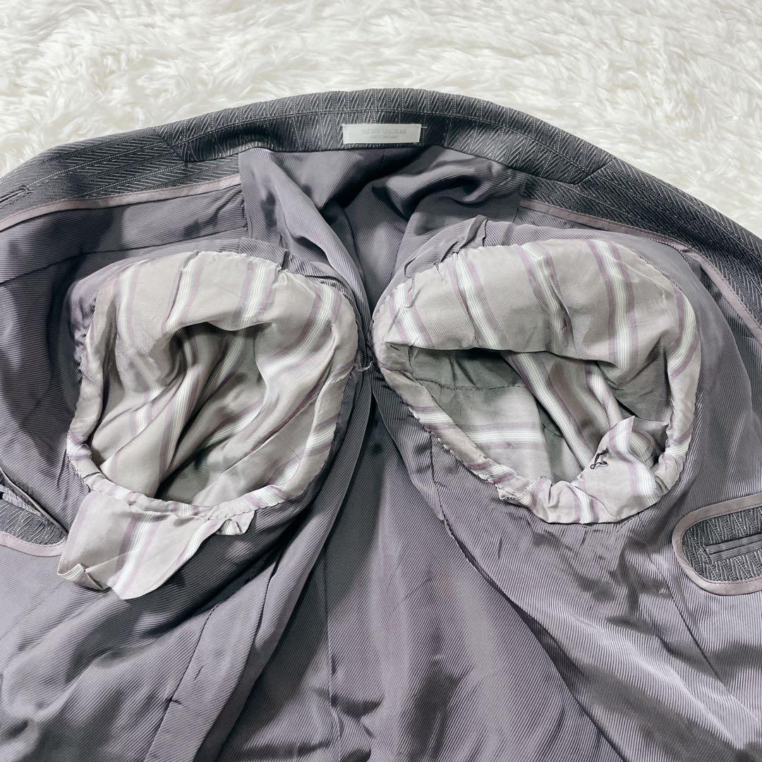 美品✨MEN’S TENORAS スリーピース スーツ 日本製 シルク 光沢 M