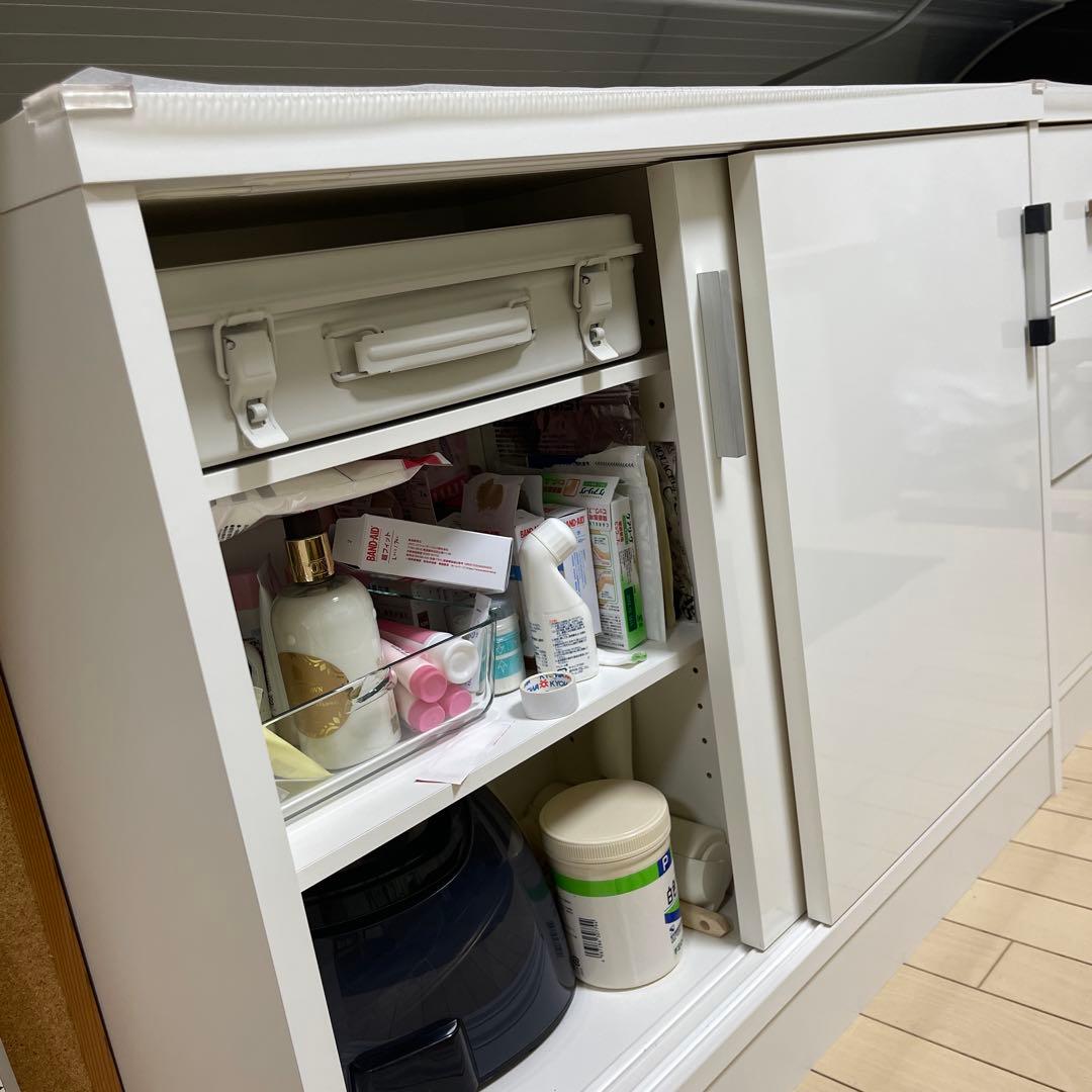 ディノス　引き戸カウンター下キャビネット幅90cm奥行29.5高さ70cm