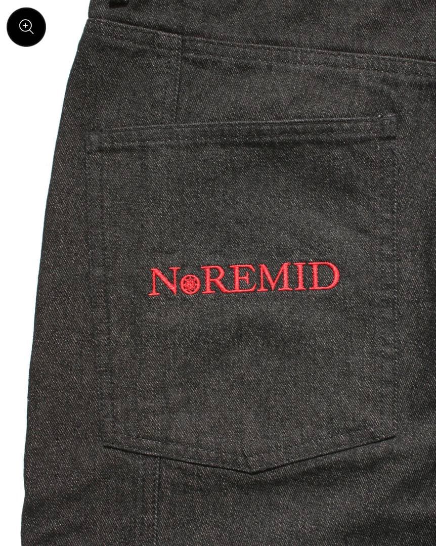 凌*様 NOREMID リジットバギーデニム　ブラックレッド　 Sサイズ