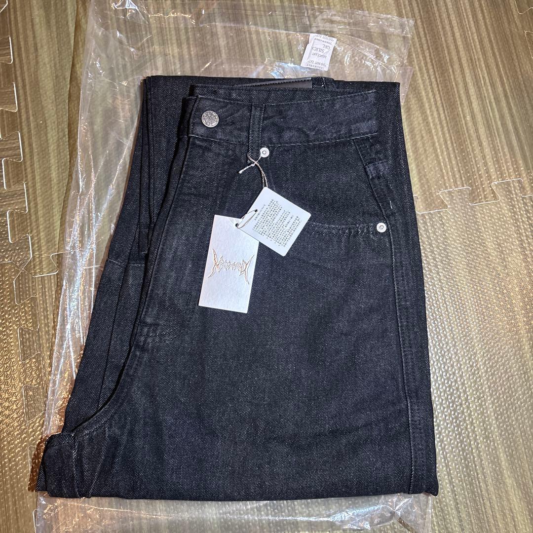 凌*様 NOREMID リジットバギーデニム　ブラックレッド　 Sサイズ