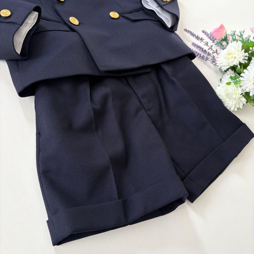 極美品✨ラルフローレン キッズ フォーマルスーツ 4点セット120 紺 金ボタン