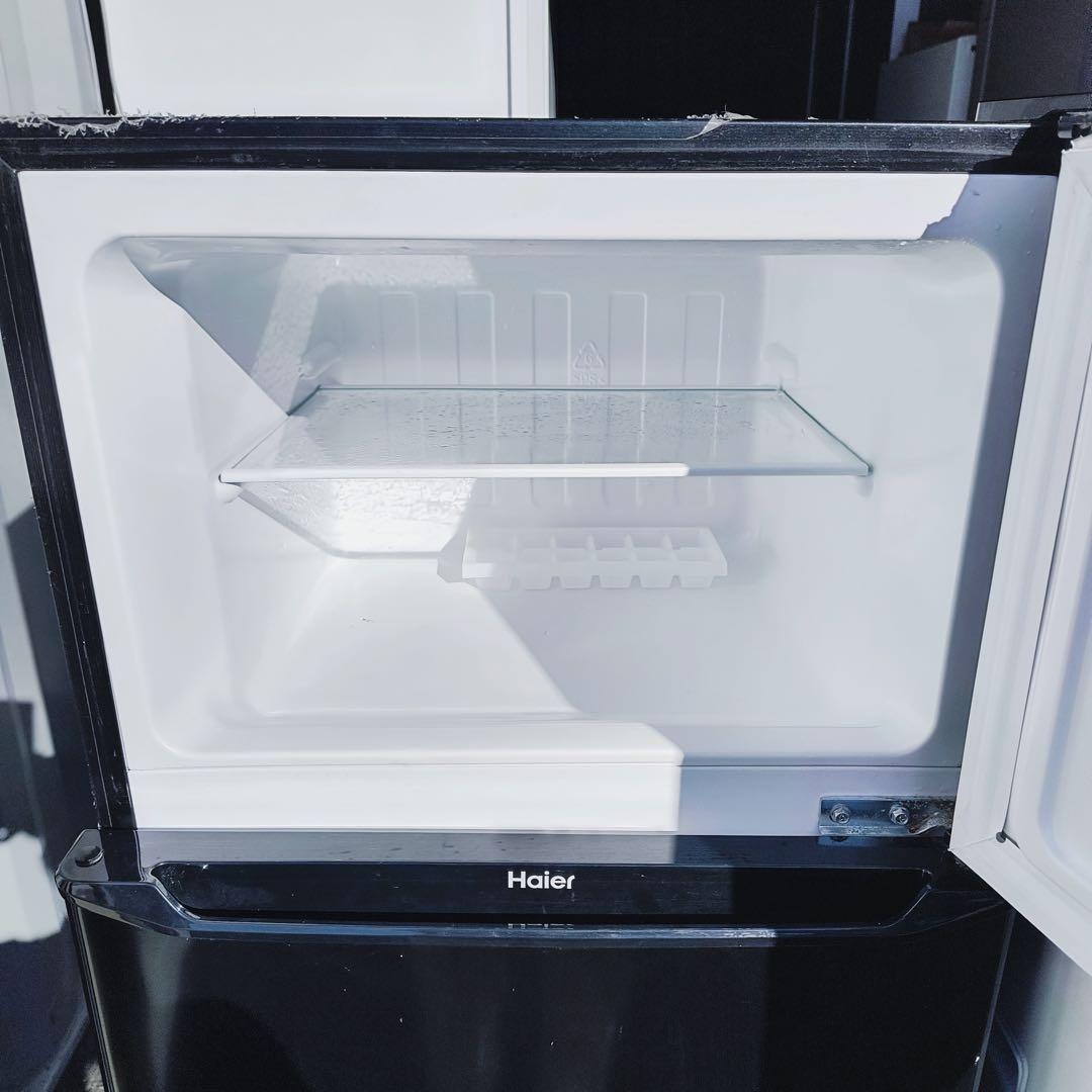 46運搬取付無料！純正ハイアールブラック冷蔵庫＋ニトリホワイト洗濯機完動品超美品