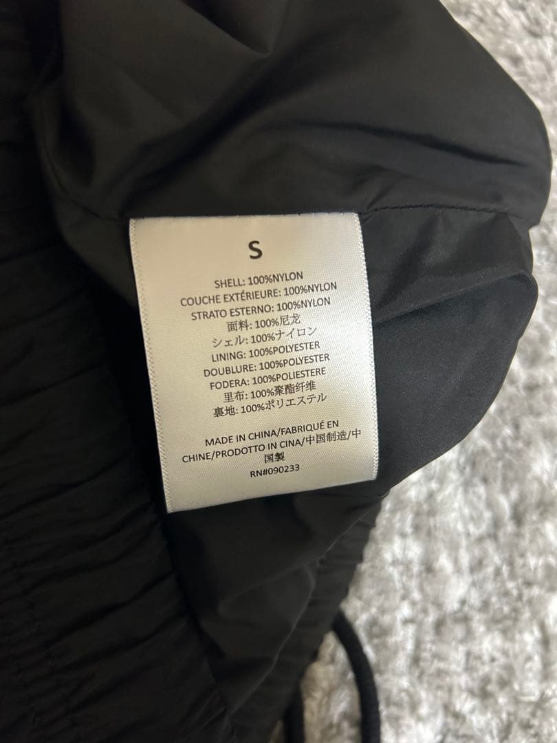 FEAR OF GOD ESSENTIALS ブラックワークパンツ ゴムウエスト