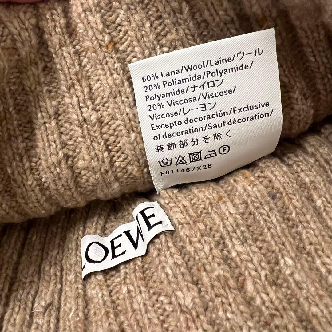 ロエベ ニット帽 ロゴ ウール F811487X28 LOEWE ビーニー