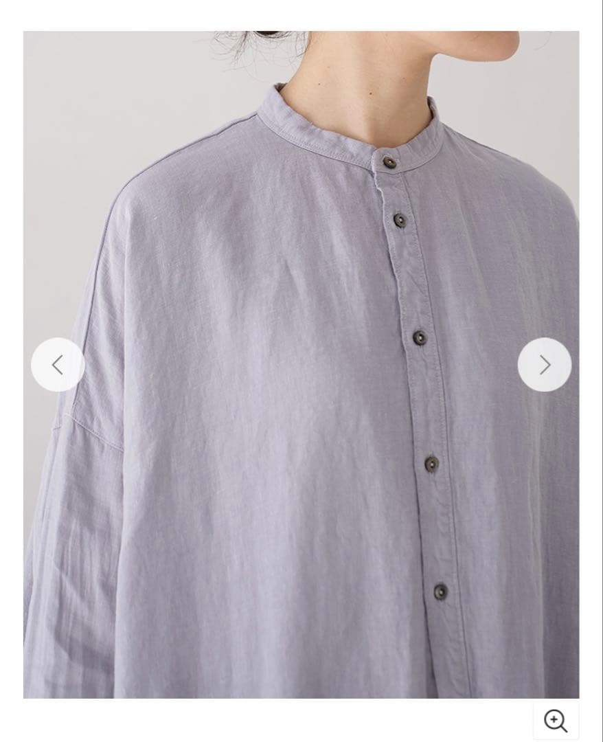 お値下げ nest Robe ネストローブ 天然染めリネンビックシャツワンピース