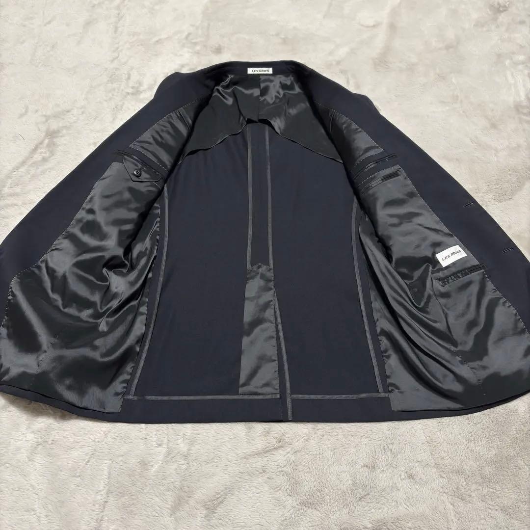 大きい A9 LES MUES セットアップ スーツ 上下 フォーマル 黒 濃紺