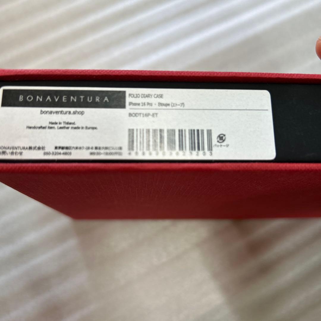 ボナベンチュラ　iPhone16プロ　手帳型ケース