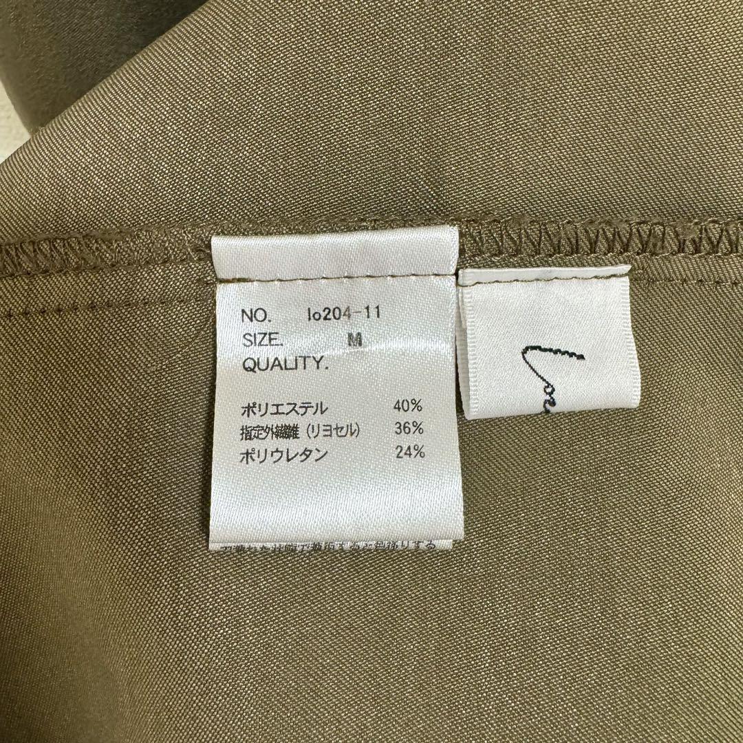 louren pintack sleeve dress M カーキ オケージョン