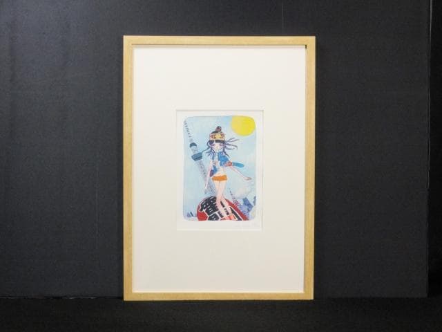 現代アート タカノ綾　直筆サイン『雷門の提灯に乗ってやって来る』1205D