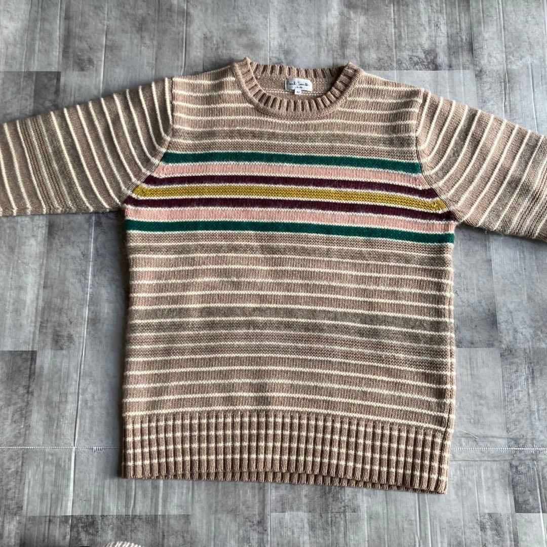 美品✨ Paul Smith LONDON M マルチボーダー モヘア混 ニット