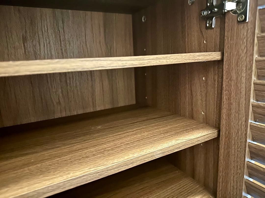 ニトリ シューズボックス 幅75cm 玄関収納 ブラウン シューズラック