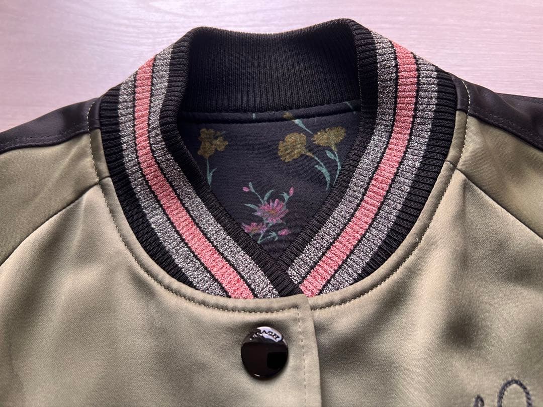 Coach コーチ オリーブグリーン リバーシブル スタジアムジャンパー