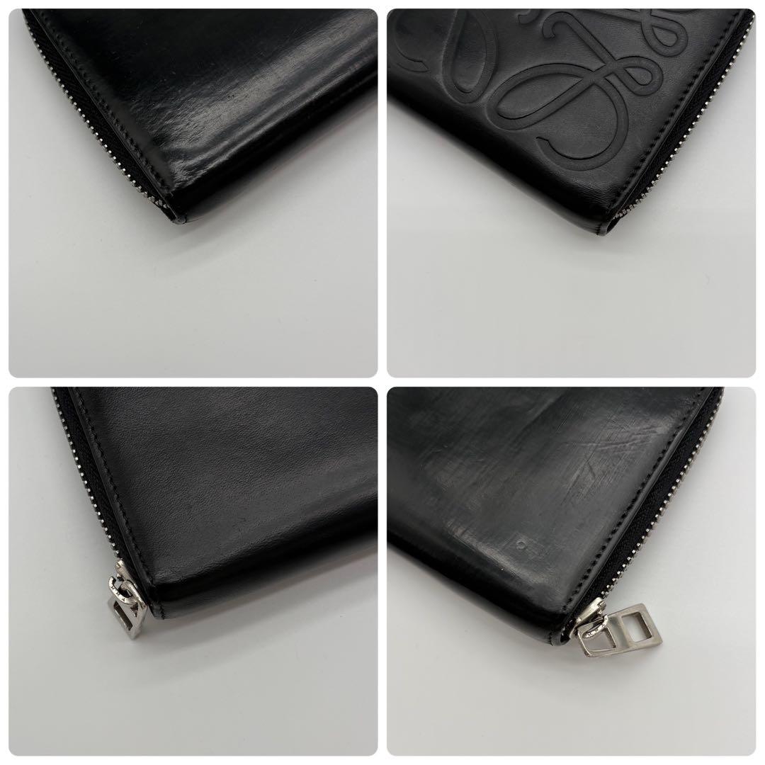 LOEWE アナグラム 長財布 レザー レディース メンズ ロゴ型押し