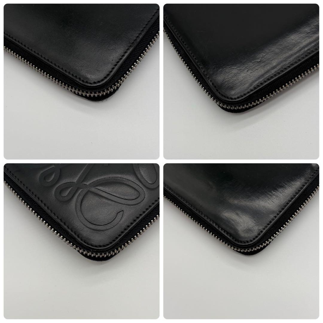 LOEWE アナグラム 長財布 レザー レディース メンズ ロゴ型押し