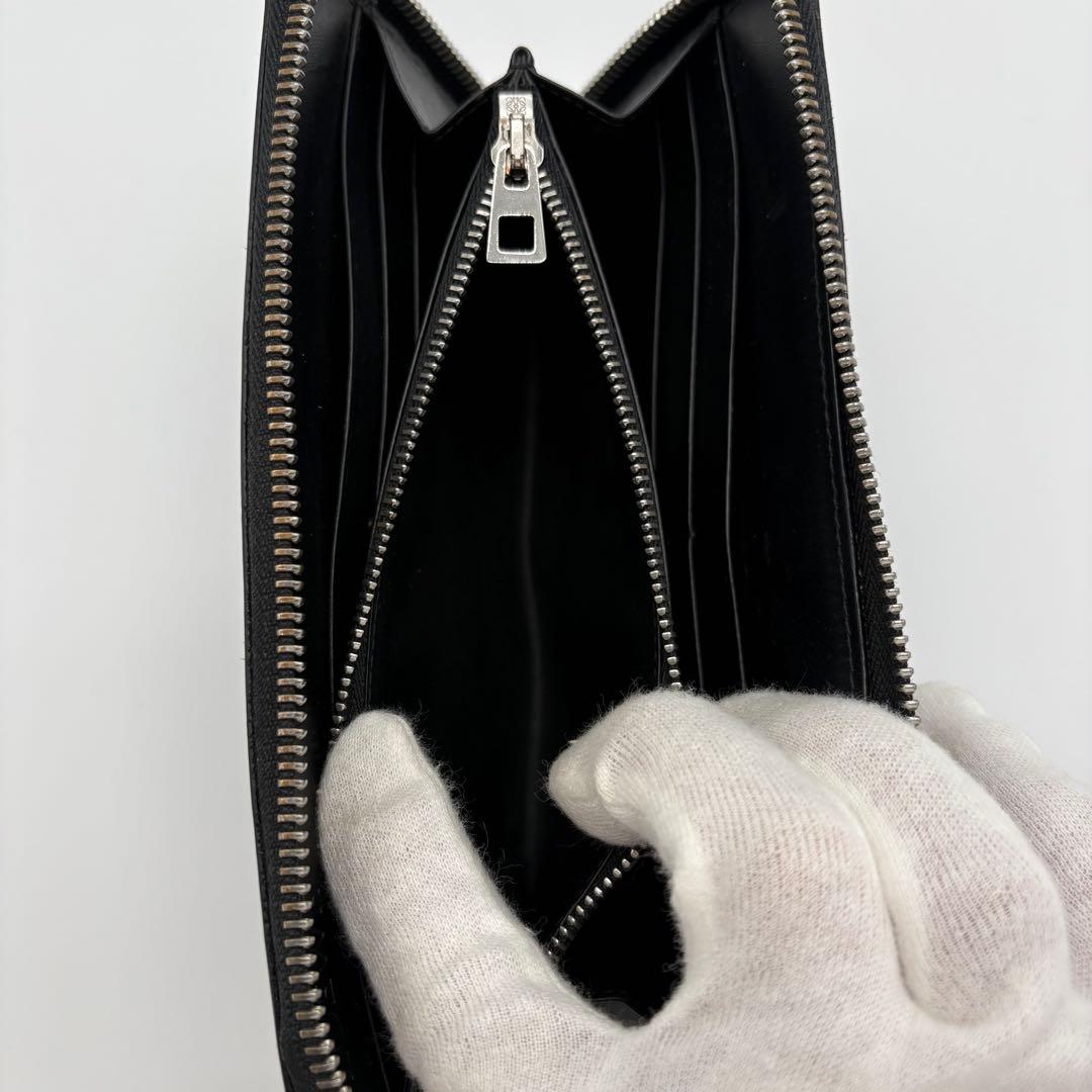 LOEWE アナグラム 長財布 レザー レディース メンズ ロゴ型押し