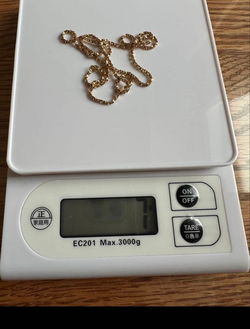 750チェーンネックレス　k１８　 45cm