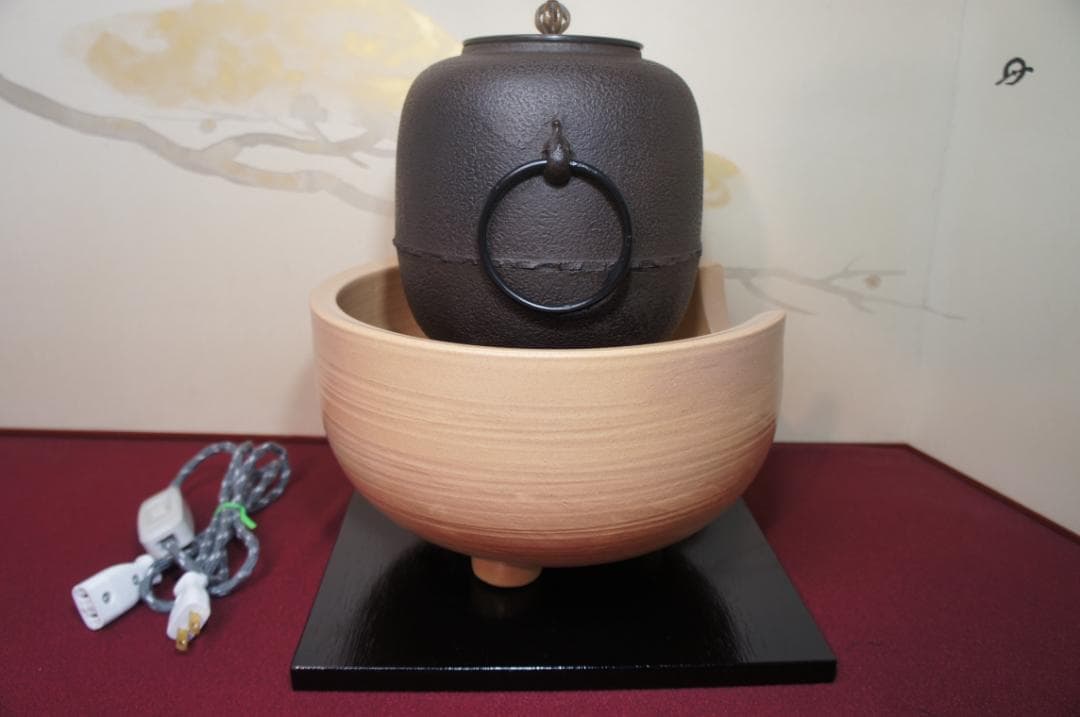 専用)御本風炉(道安型)電熱器 敷板 棗釜 釜鐶 送料込み