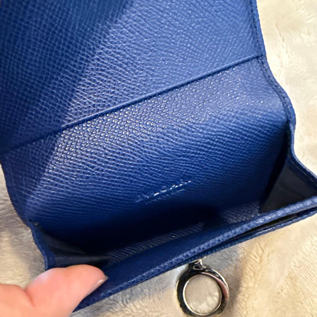 BVLGARI レザー 名刺入れ リングロック付き