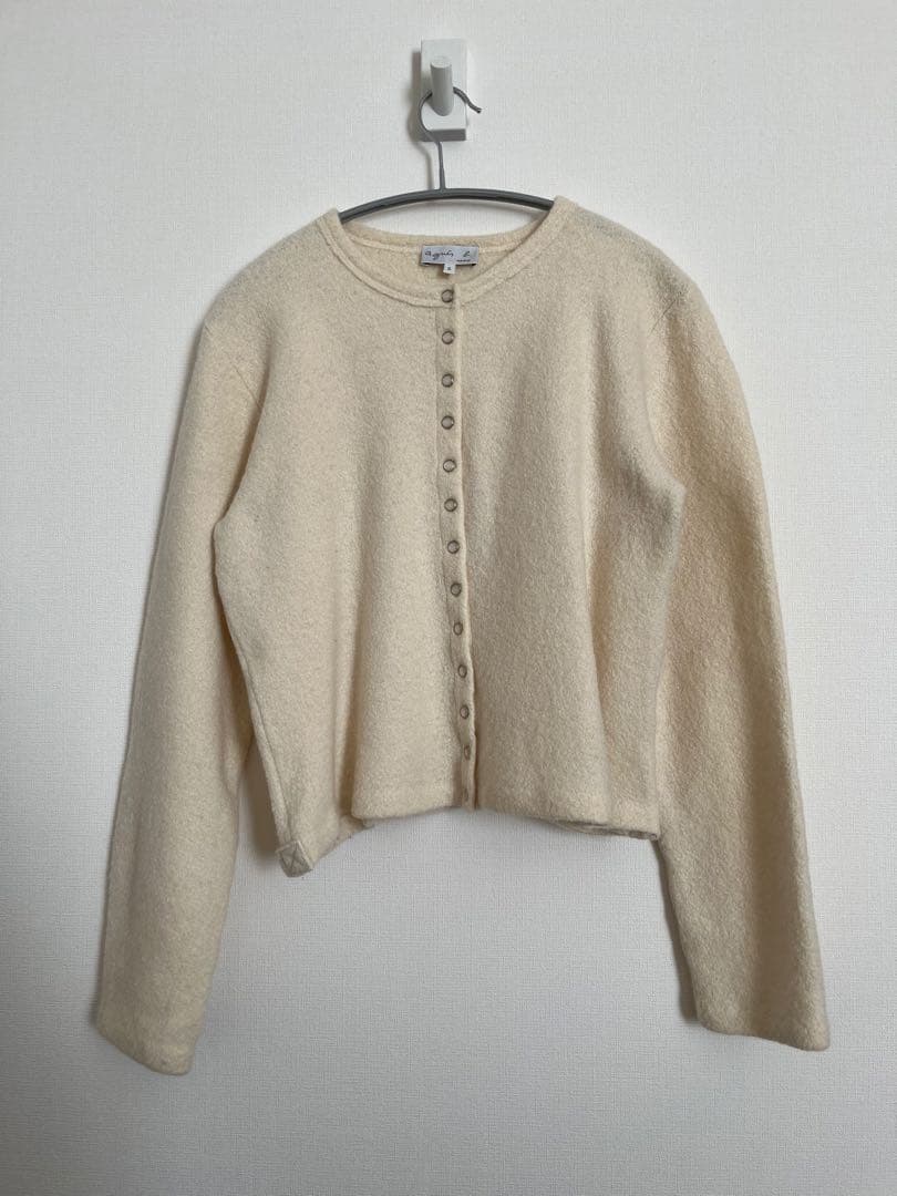 Agnès B. カーディガンプレッション　ウール100%