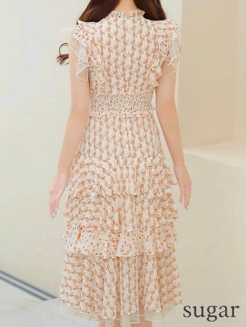 Settan セッタン キャバドレス　ERUKEI エルケイ　ミディ　フリル