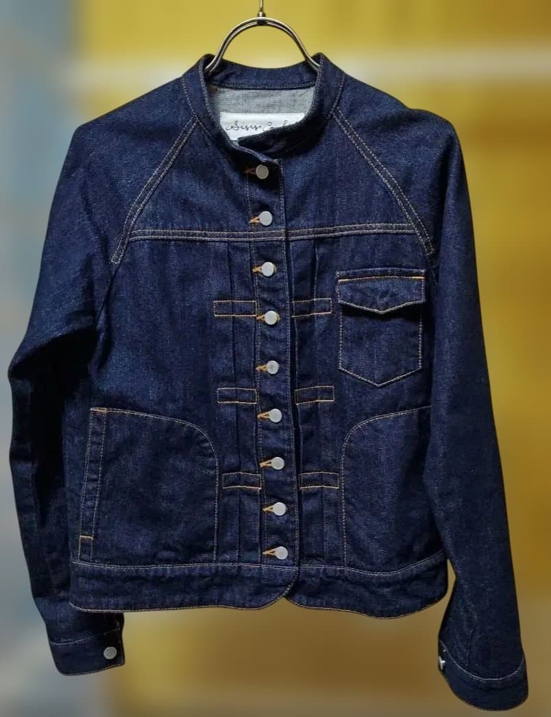 si-si-siダークデニム ボタンフロントジャケット36