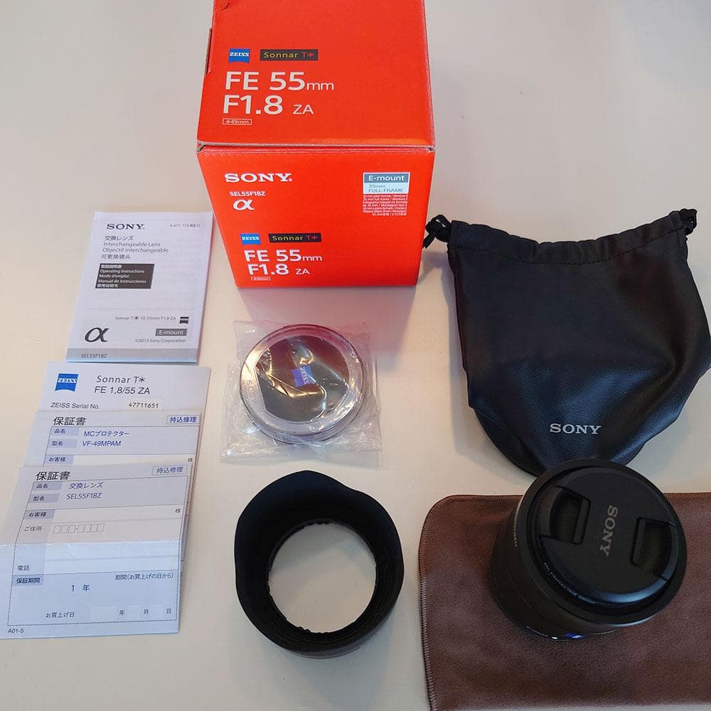 SONY ZEISS FE55mm F1.8ZA SEL55F18Z 極美品