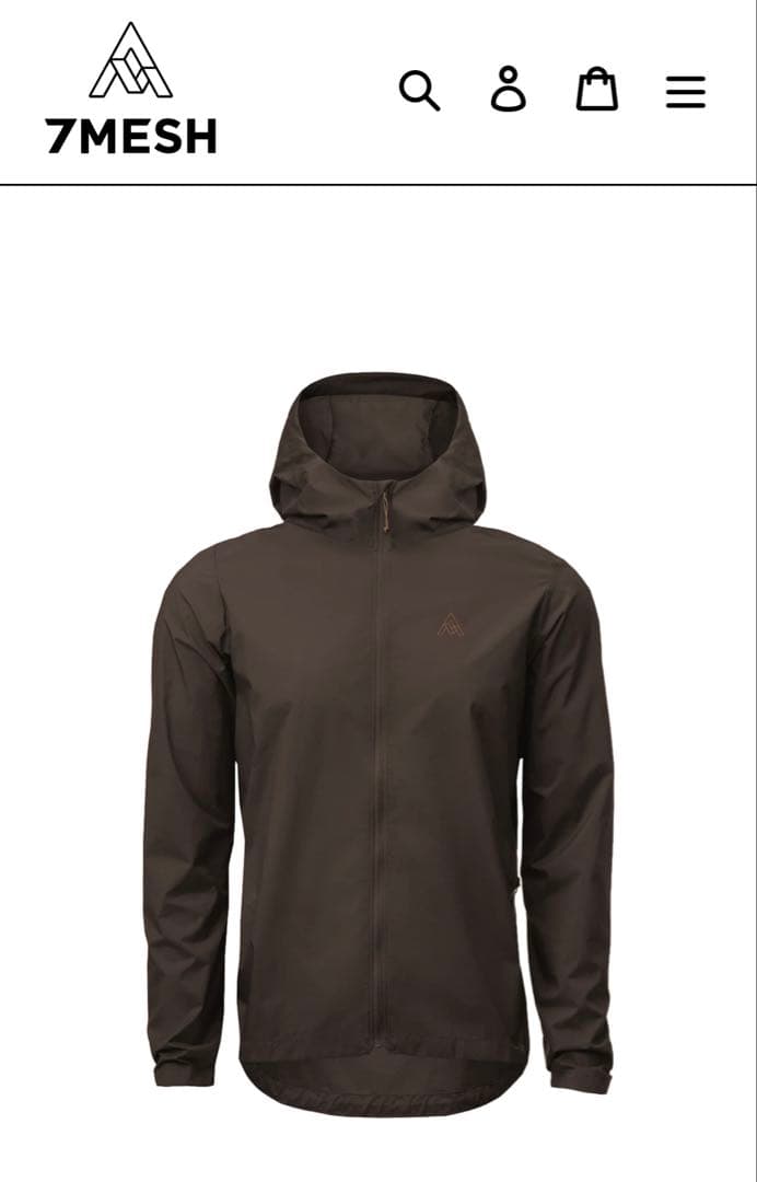 【7MESH】Northwoods Windshell Peat Lサイズ