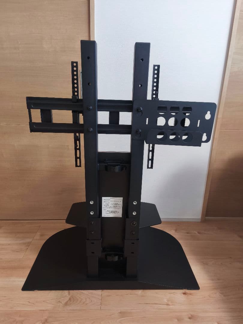 壁寄せテレビスタンド・WS-BL840-DB・朝日木材加工(中古品)