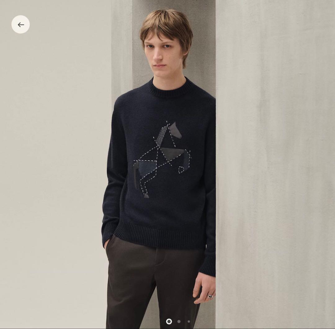 エルメス　ラウンドネックニット 《シュヴァル・タングラム》　新品未使用