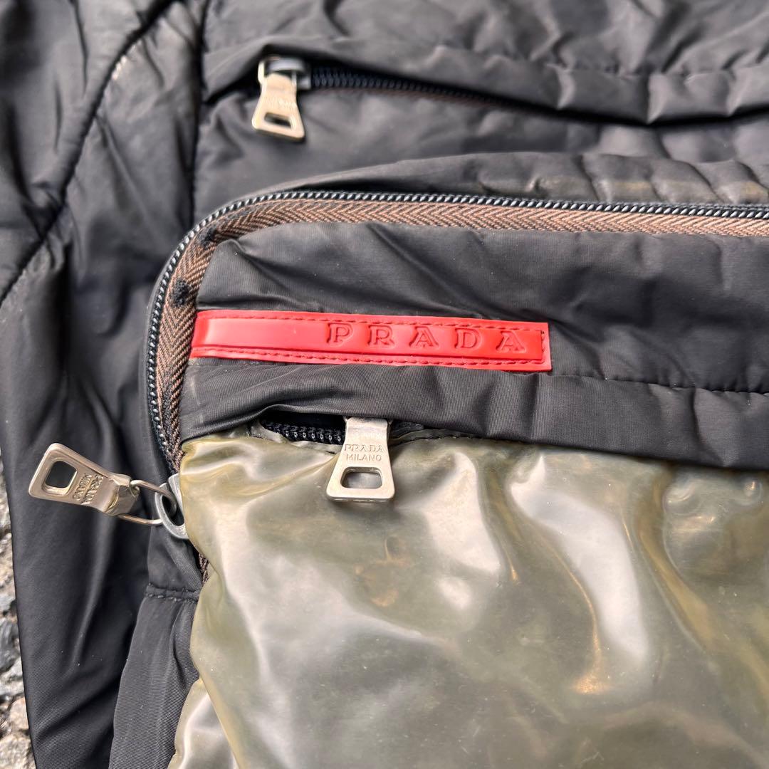 90s PRADA SPORT ショルダーバッグ ブラック/グレー アーカイブ