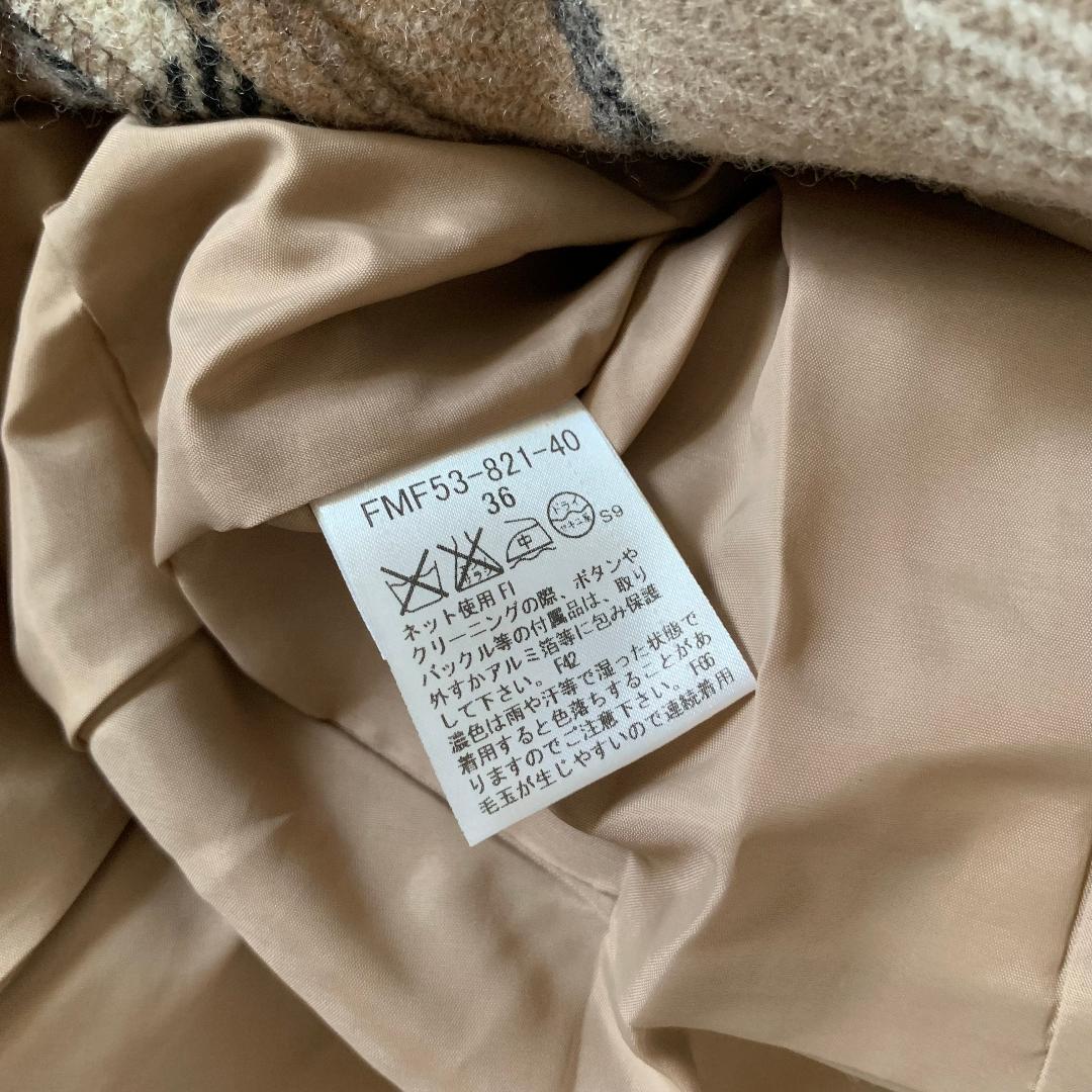 中古　バーバリーブルーレーベル　ワンピース　36サイズ　茶系　ベージュ　チェック